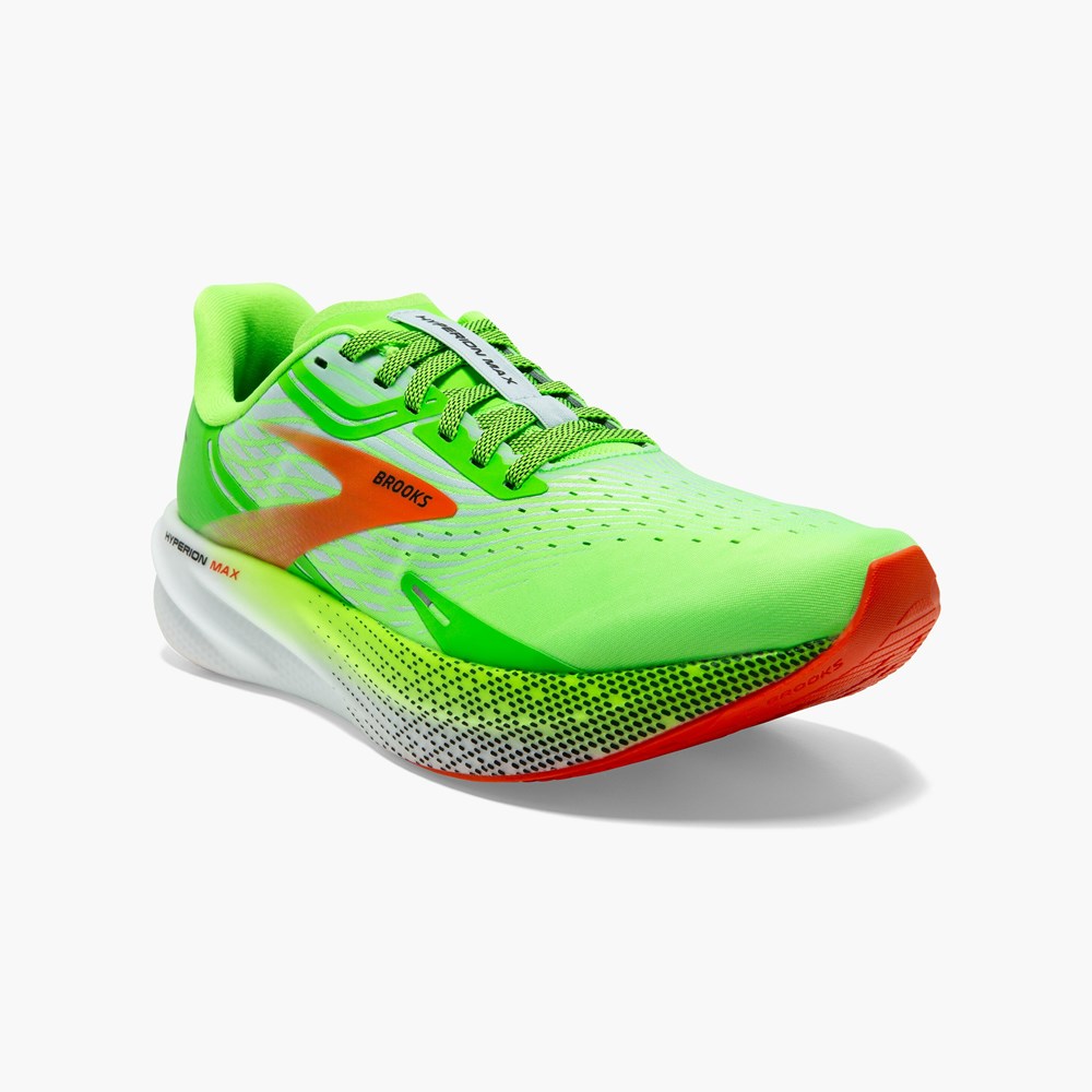 Chaussures Running Route Brooks Hyperion Max Corail Noir Homme | UJD-5592283